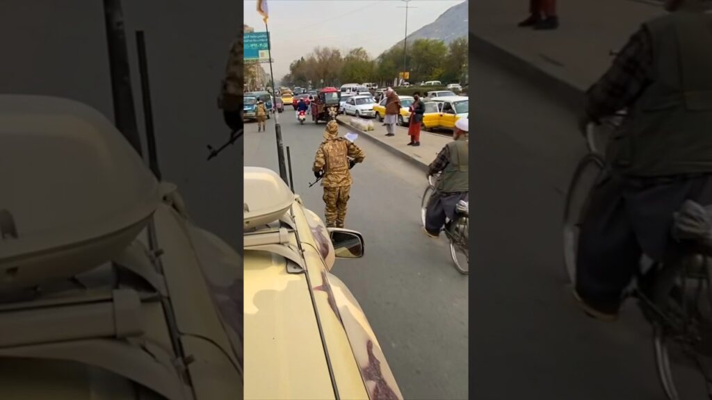 Afghanistan roads with islamic army #shorts
