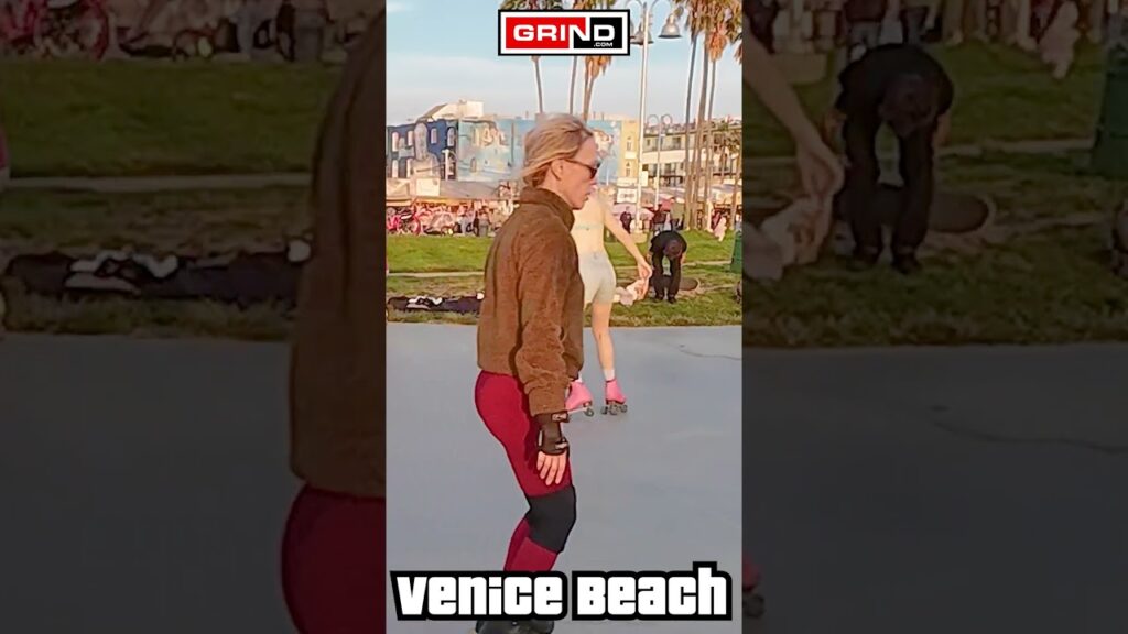 YOU GOT IT…NEVER GIVE UP AT VENICE BEACH ROLLER DISCO PLAZA LIVE #rollerskating #grind #disco