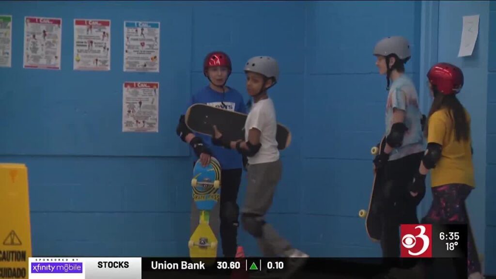 Students take on skateboarding in Neshobe School gym class