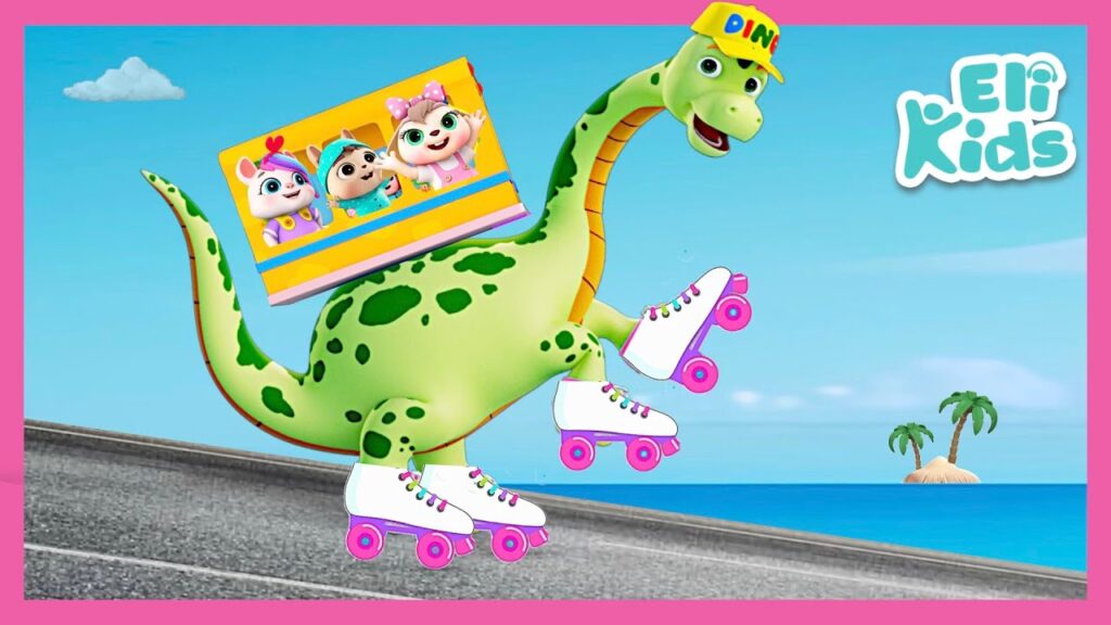Dinosaur Bus (Roller Skate Version) | Eli Kids Songs & Nursery Rhymes