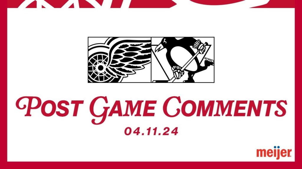 Dylan Larkin, Lucas Raymond, Derek Lalonde Post Game | April 11 @ PIT