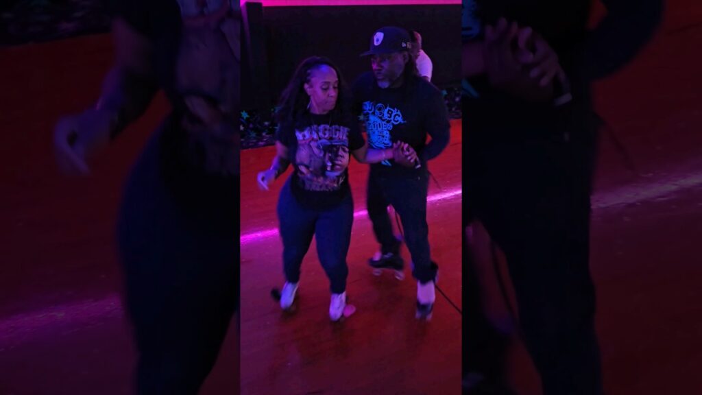 YahKōv & Tania 💪🏾🔥💕 5-19-24 #skatelife #rollerskating #rollerskaters #stlballroom #coupleskate