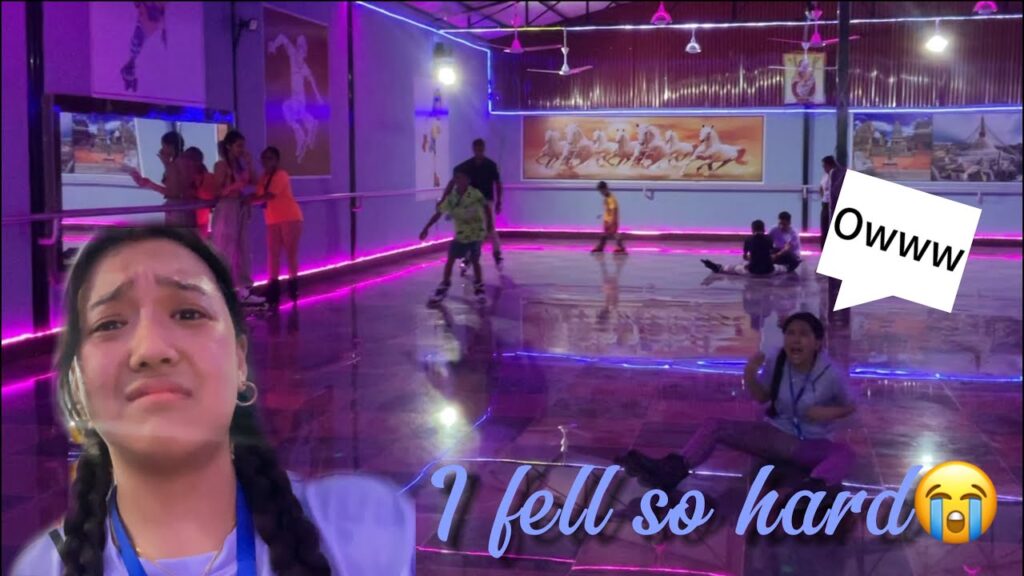 I tried roller skating for the first time at Chitwan 🙌 | My whole body started aching 🤕| Angel Rai❤️