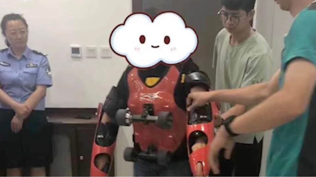 Jackie Chan? A man with a ‘roller skating suit’ caught speeding on highway