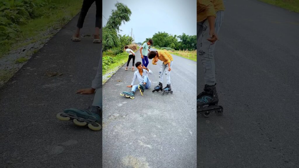 Skate or Dare Challenge: Risky Stunts Edition 🤯🔥#skating #skater #rollerskating #publicreaction