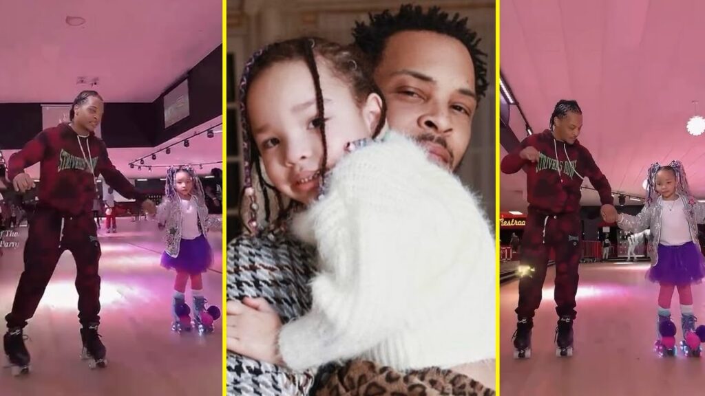 Rapper T.I. Helping Her Daughter Heiress Harris To Learn Roller-Skating | Must Watch!⛸❤
