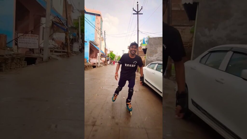#publicreaction #skating #youtubeshorts #shorts #inlineskating #india Don’t try This action is Risky