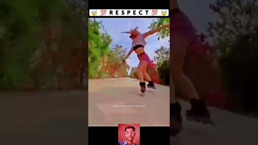 Respect Unbelievable Skating Girl 馃挴馃槺馃敟馃く #shorts #respect