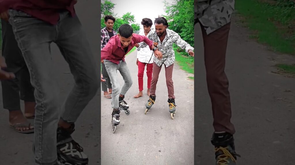 Skate or Dare Challenge: Risky Stunts Edition ๐คฏ๐ฅ#skating #skater #rollerskating #publicreactionpra