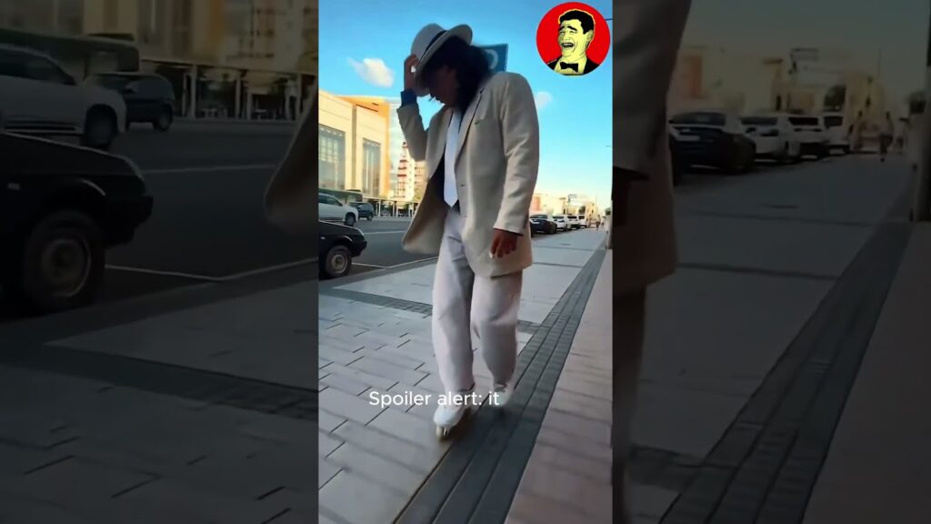 When Moon-walking Meets Roller Skates! 😂 #shortsvideo #michaeljackson  #funny @failarmy