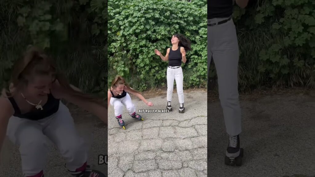 ROLLERSKATES vs. ROLLERBLADES! what’s the difference!!?! 🛼🌼👯♀️ #rollerblading #rollerskating