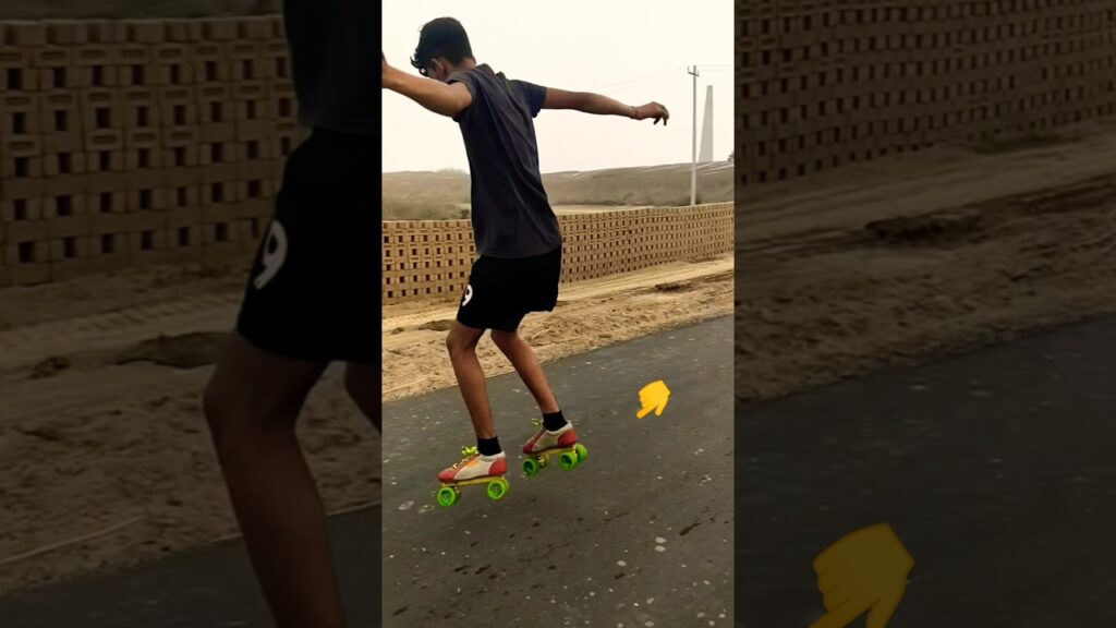 On Quds Skates🛼💥. First Try On Quds.#rollerskating #viralvideo #skating #tutorial #stunt #new #video