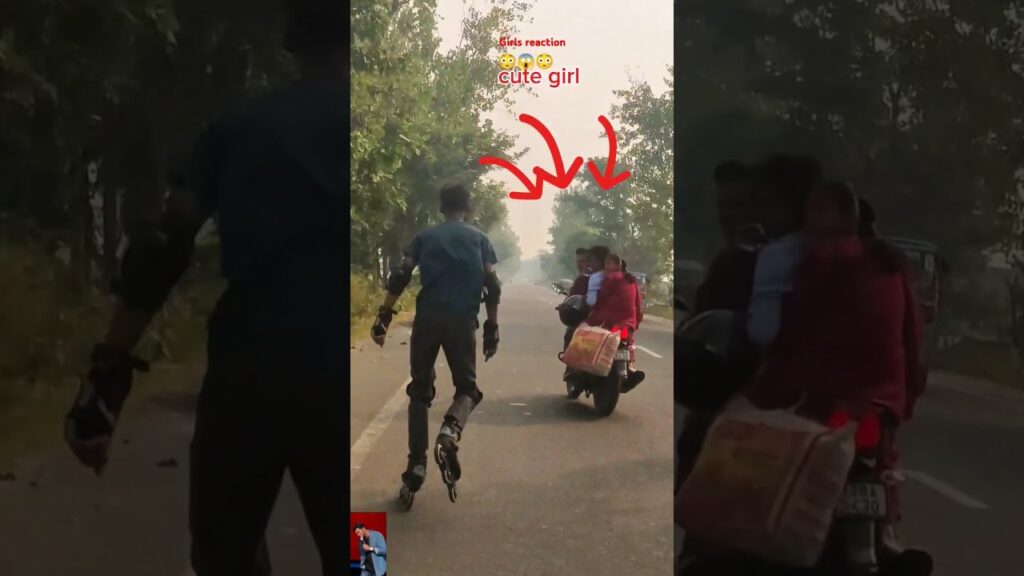 girl reaction😱👈🧏#trending#youtubeshorts #shortsfeed #explore#girlreaction #skating#shorts