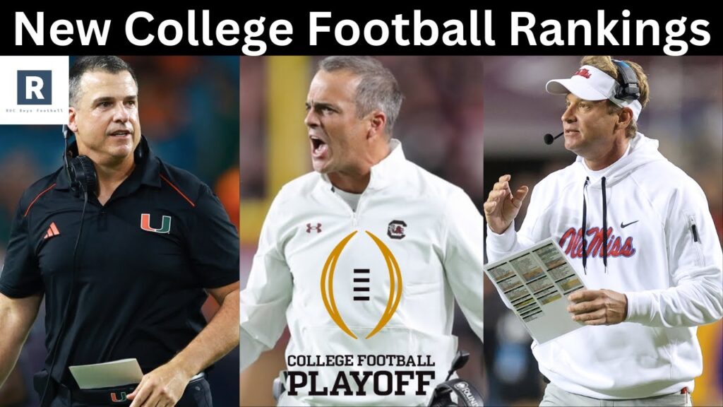 NEW Top 25 College Football Rankings | Change In College Football Playoff Picture