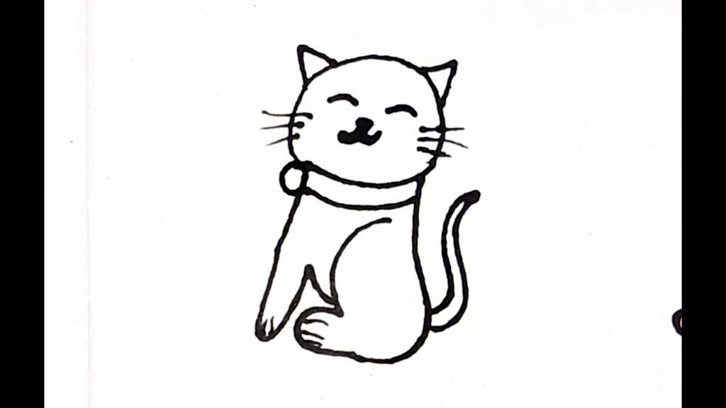 easy cat drawing #art #shortvideos #drawingideas #painting #drawing #yt #funny #tiktok #trending #es