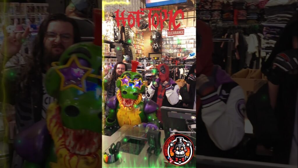 Visiting @hottopic to check the #new #fnaf merch, and amazing Crew #fnaf #cosplay #viralshorts