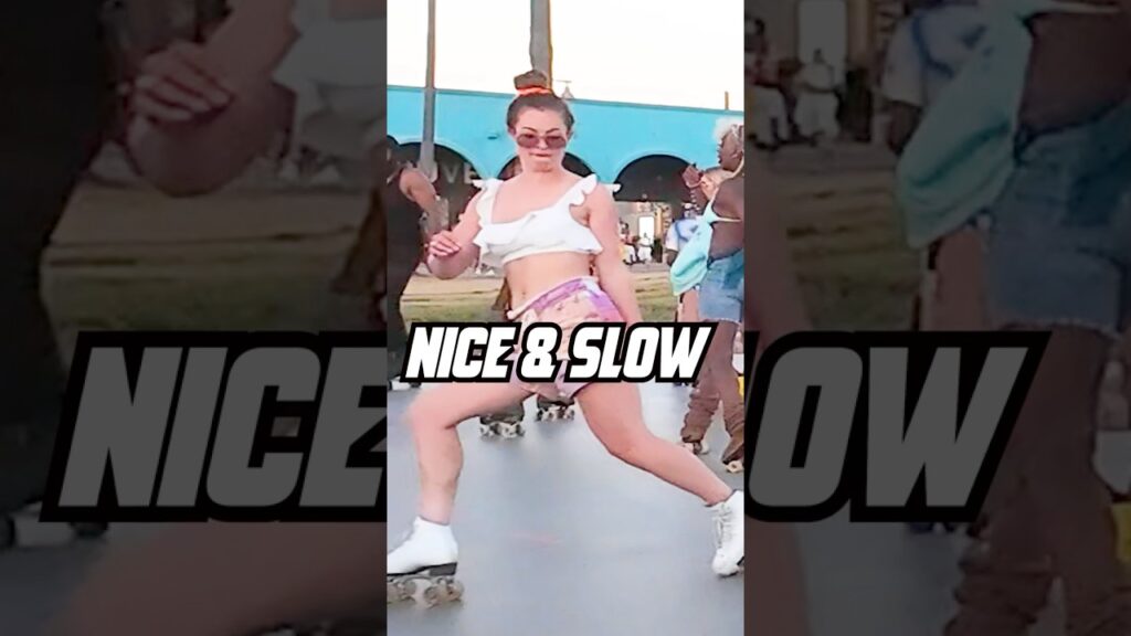 PT 4 of Usher Nice and Slow at Venice Beach roller disco plaza #grindin #grindtime #lagrind