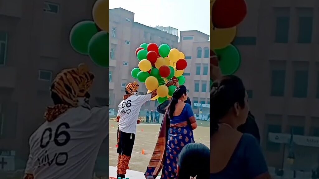 Balloon Release by Chairman Sir of Aster Public School on Annual Function 2022 || Fun with Arush
