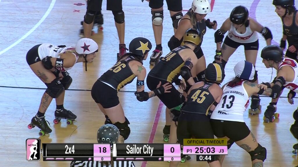 2018 WFTDA Playoffs – A Coruña Game 4: 2×4 Roller Derby v Sailor City Rollers