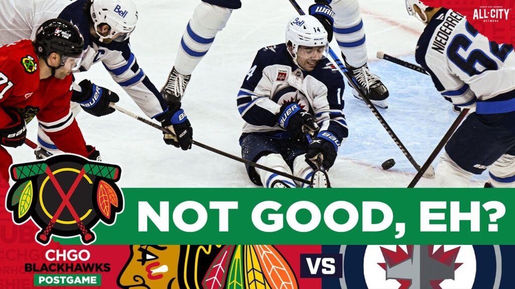 Chicago Blackhawks lose 4-2 to the Jets in the 3rd period | CHGO Blackhawks POSTGAME Podcast