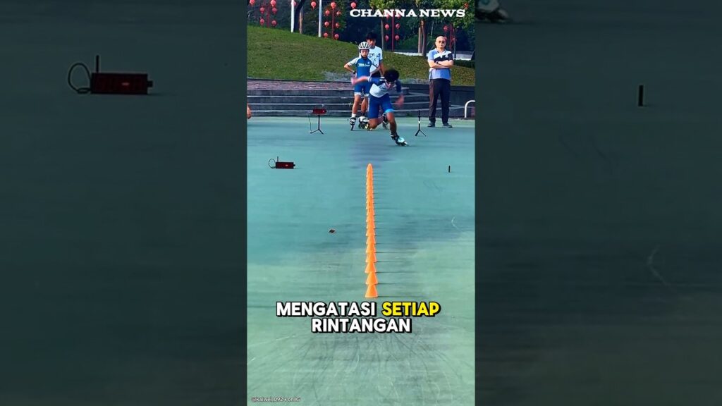 Pria ini adalah juara sejati sepatu roda #shorts