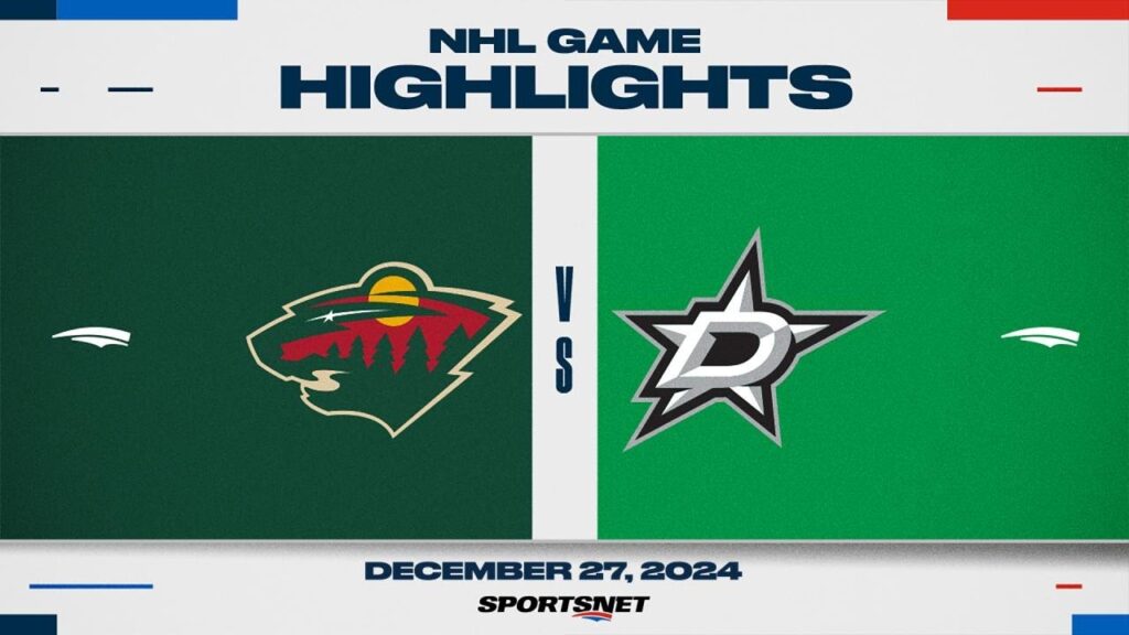 NHL Highlights | Wild vs. Stars – December 27, 2024