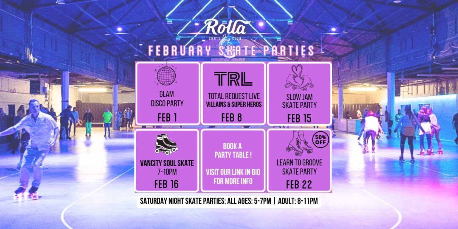 February 2025 Rollerskating Events – Rolla Skate Club