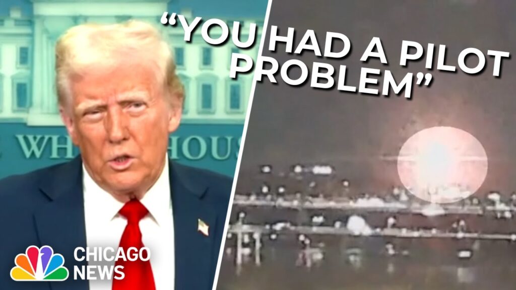 Trump speculates cause of deadly plane crash, blames DEI initiatives at FAA (FULL VIDEO)