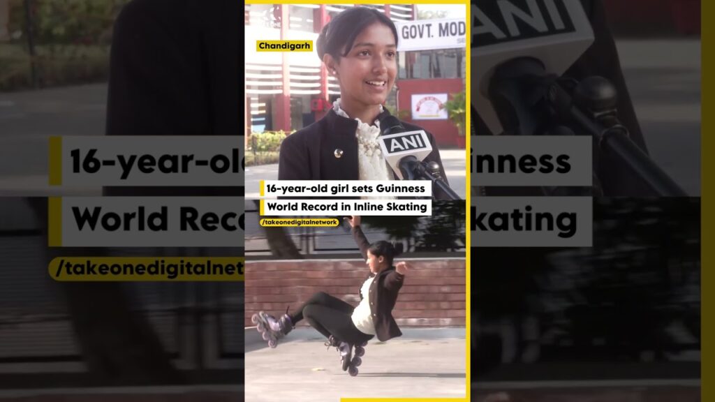 16-year-old girl sets Guinness World Record in Inline Skating 🏅