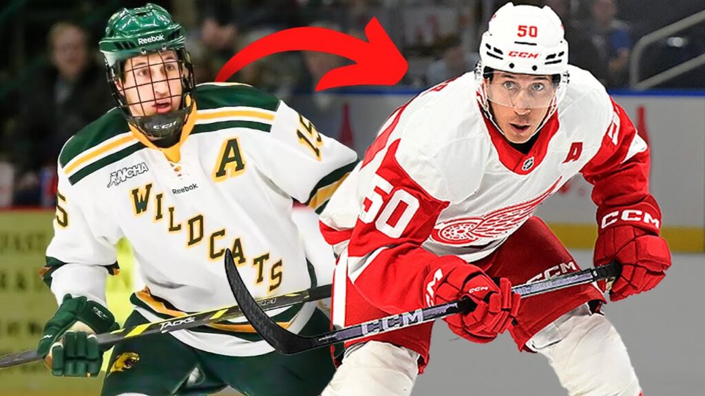 From NMU to the NHL: Dominik Shine debuts for the Red Wings