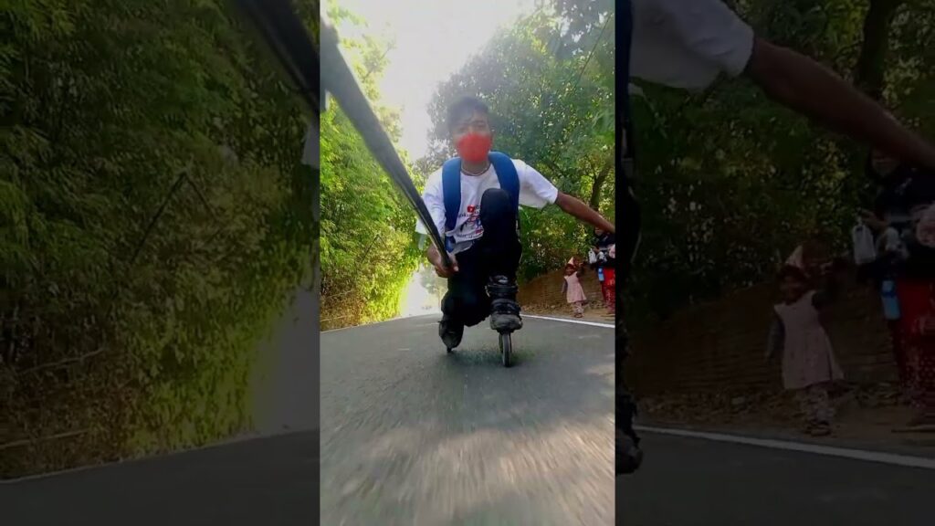 Skating competition video #trendingshorts #roadskating #inlineskating #publicreaction