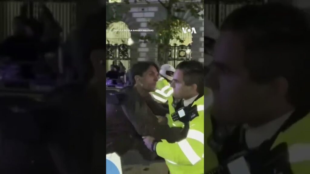 Man on Roller Skates Detained as King Charles’ Car Passes By #shorts