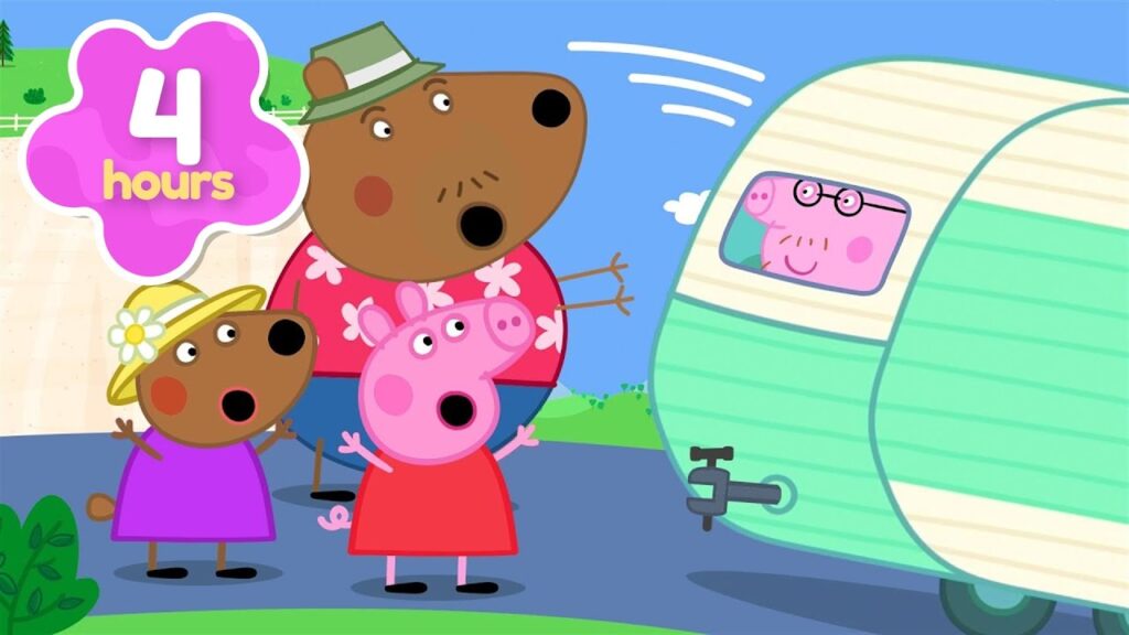 RUNAWAY Caravan π Meet Birgit Bear! π»πΊοΈ | Peppa Pig Full Episodes | 4 Hours of Kids Cartoons