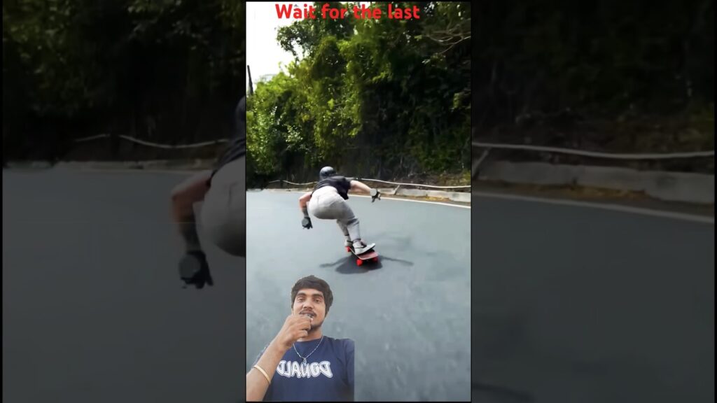 “Skating Downhill Like a Pro! (Wait for the Final Trick!)”#shorts