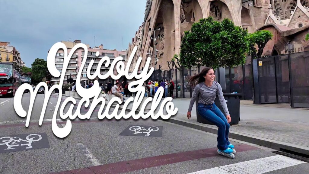 Nicoly Machado Skating in Sagrada Familia – Storm Nicoly Pro 80