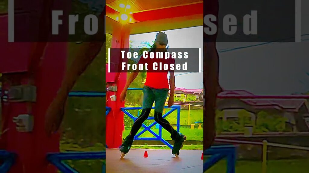 Toe Compass (Front Closed) Freestyle Slalom Skate Training