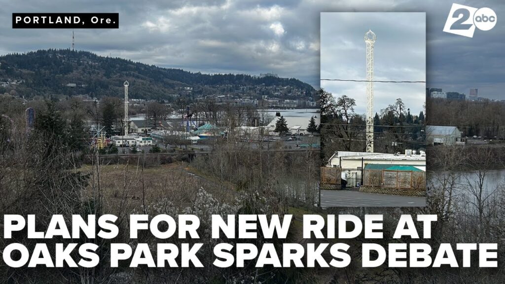 Plans for new drop tower ride at Oaks Amusement Park spark debate over impact on habitat