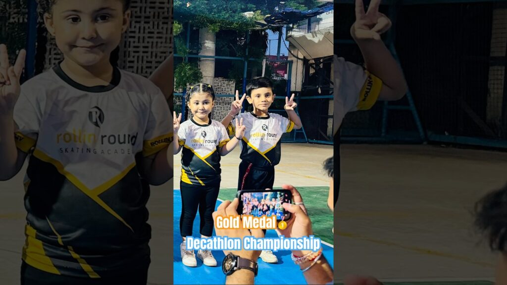 Gold Medalist in Decathlon Skating Championship 🏅🛼 | Proud Moment!🛼 #viral #trending #decathlon