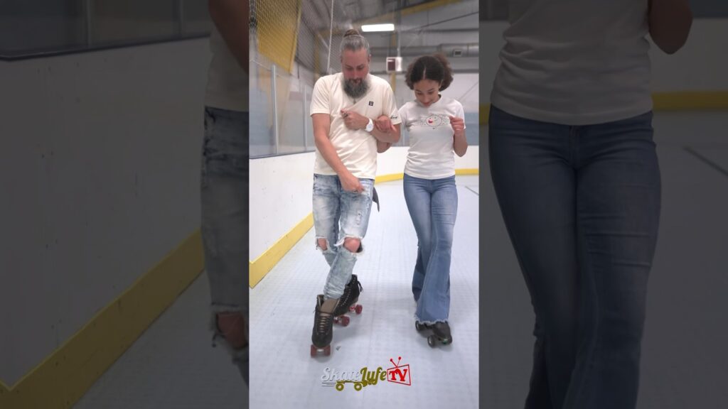 Father & Daughter moments💞🛼 #parenting #rollerskating