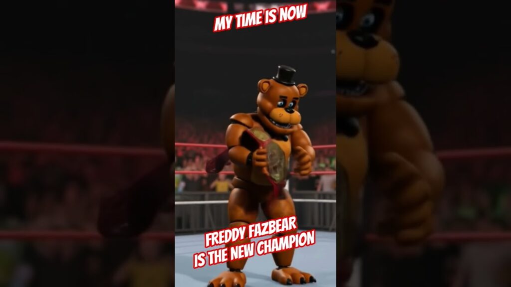 FREDDY FAZBEAR IS THE NEW CHAMPION #fnaf #fivenightsatfreddys #DreamScreenAI #cosplay #FAMILY #CREW