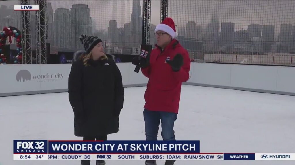 Skating seven stories up on a roof.