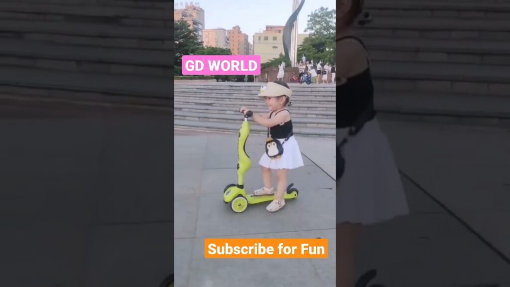 cute baby on roller skating cycle #gd_world #shorts #skateboarding #rollerskating