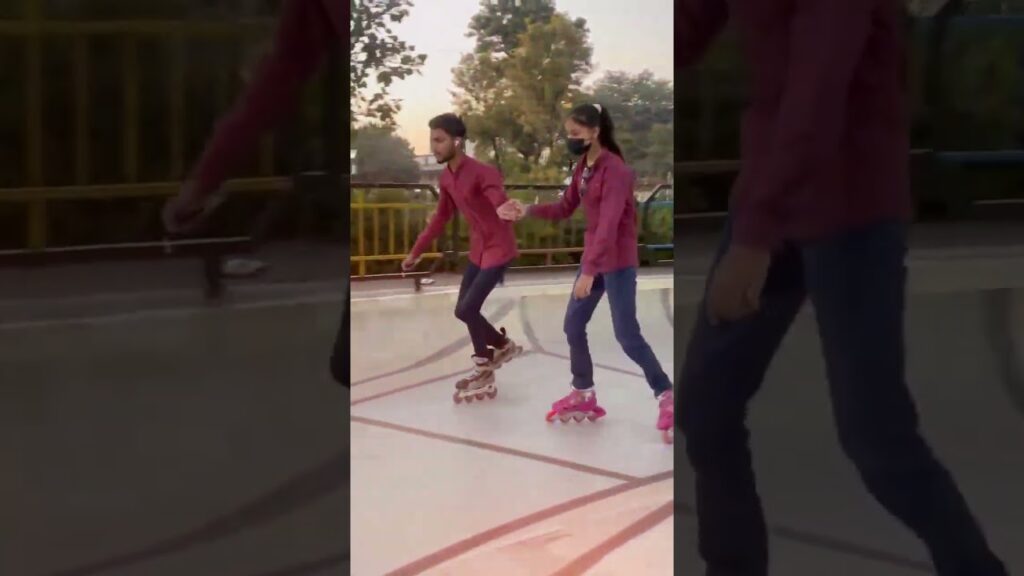 with Bhai πβ¨πβ¨#skating #skatinglover