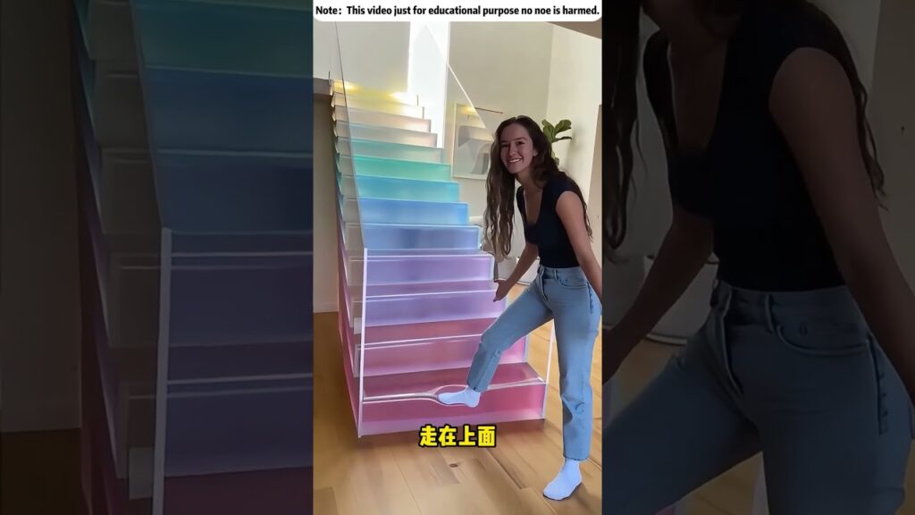 一座用果凍做成的樓梯