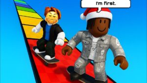 We did a ROLLERSKATING RACE on Roblox | Skaters Of Hell