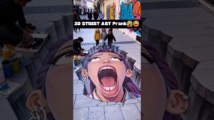 K-pop demon hunters 3D Street Art Prank😳 Golden 20 #kpopdemonhunters #kpop #funny