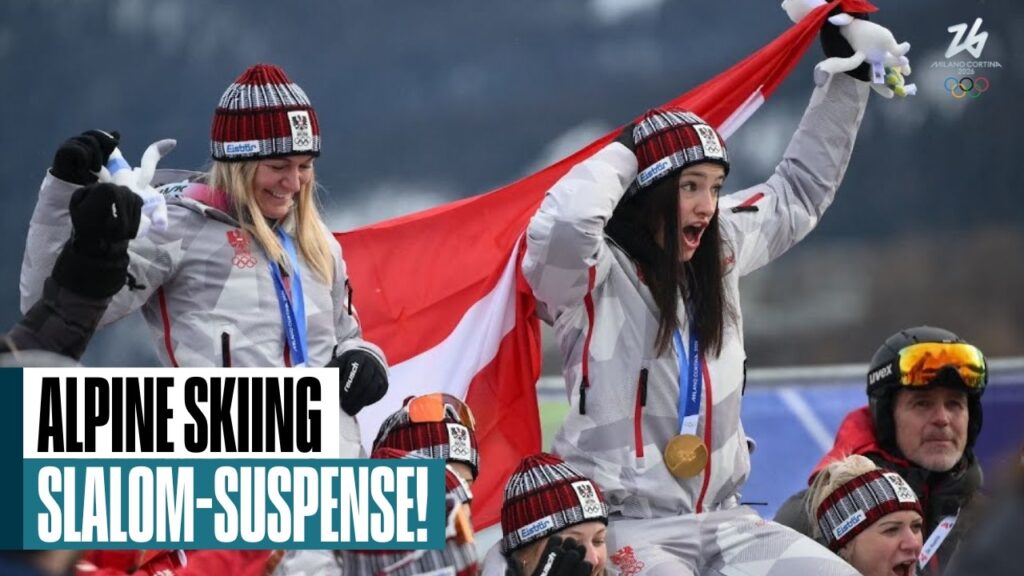 Top moments from women’s Olympic team combined slalom