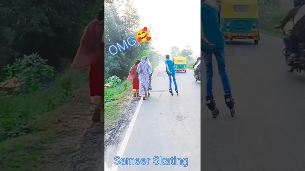 OMG Cute 🥺 Girl Reaction 😁 Skating #youtubeshorts #india #inlineskating #rollerskating #1subscribe