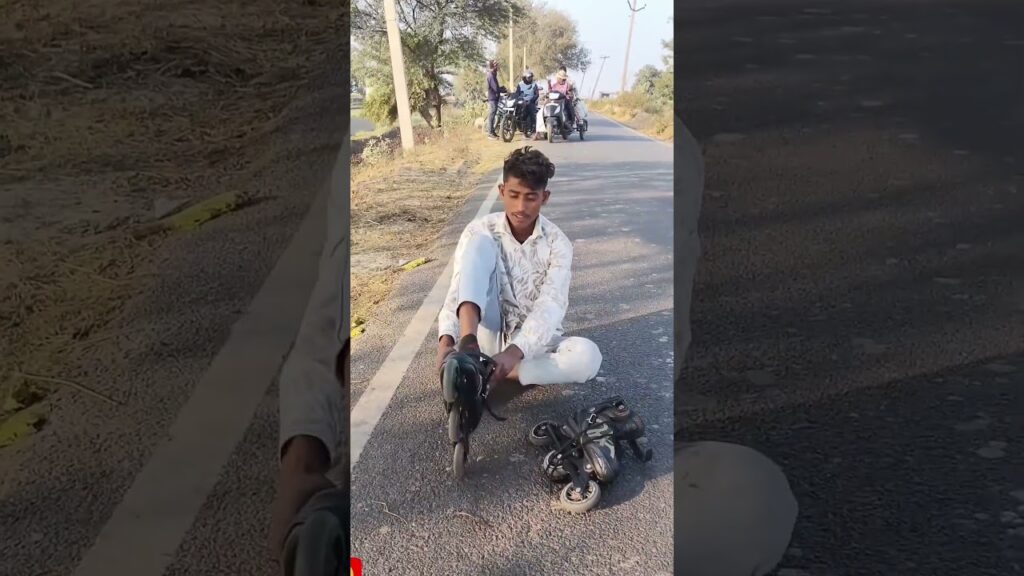 Amazing Road Side Girl Reaction 🥺 #youtubeshorts #inlineskating #india #skating #2subscribe #viral