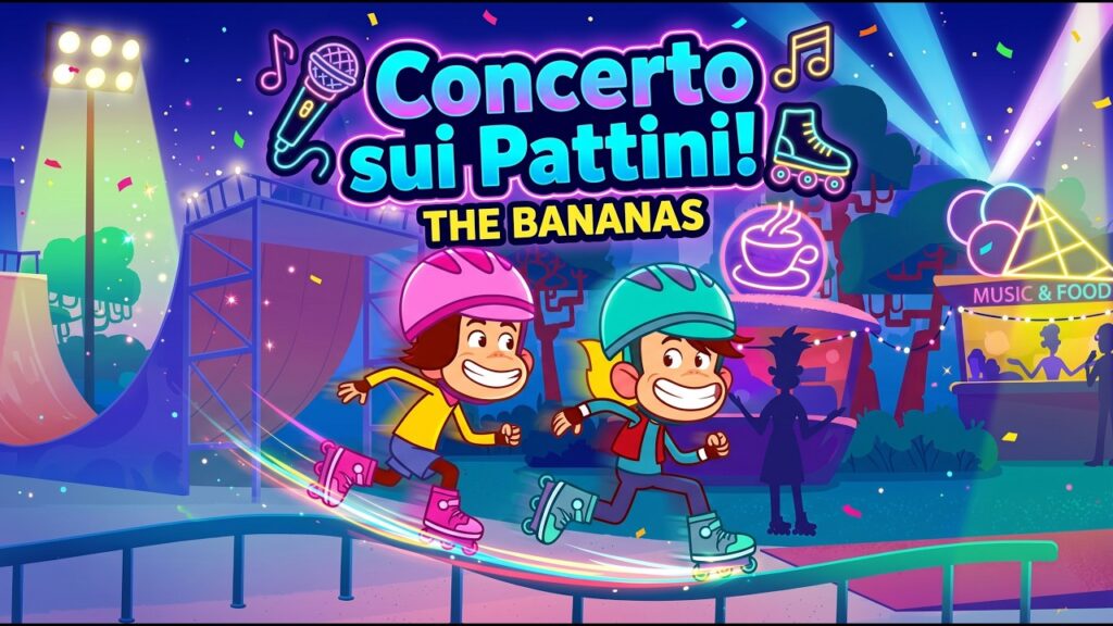 🎤 Concerto sui Pattini! 🛼THE BANANAS | Cartoni animati per bambini 🍌🎶🎬